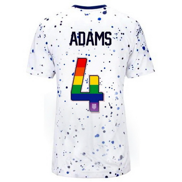 USA Tyler Adams White 23/24 Pride Women's Soccer Jersey