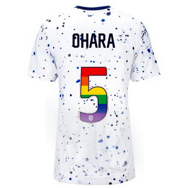 USA Kelley O'hara White 23/24 Pride Women's Soccer Jersey