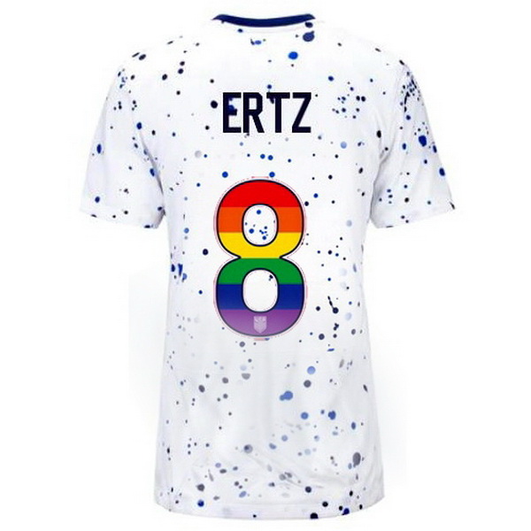 USA Julie Ertz White 23/24 Pride Women's Soccer Jersey