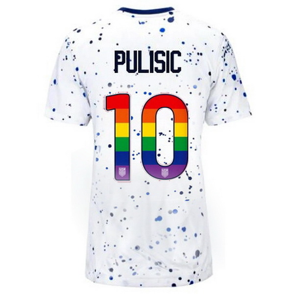 USA Christian Pulisic White 23/24 Pride Women's Soccer Jersey