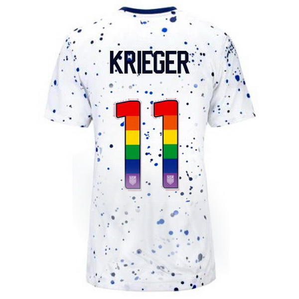 USA Ali Krieger White 23/24 Pride Women's Soccer Jersey