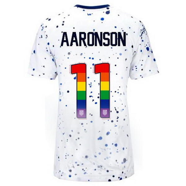 USA Brenden Aaronson White 23/24 Pride Women's Soccer Jersey