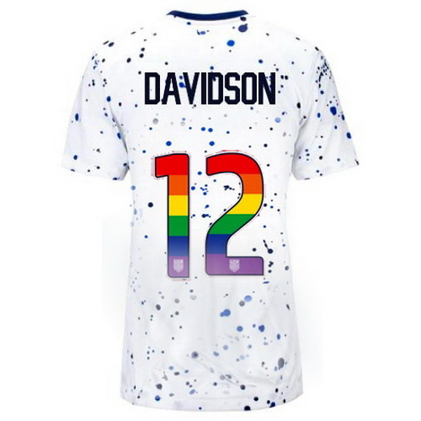 USA Tierna Davidson White 23/24 Pride Women's Soccer Jersey