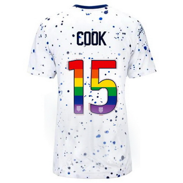 USA Alana Cook White 23/24 Pride Women's Soccer Jersey