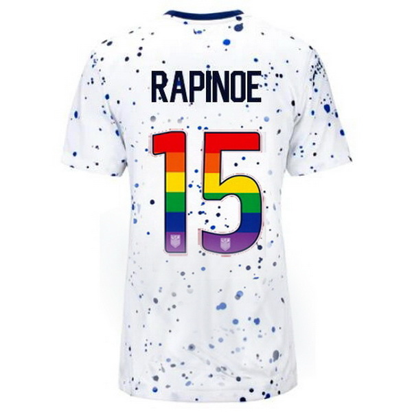 USA Megan Rapinoe White 23/24 Pride Women's Soccer Jersey