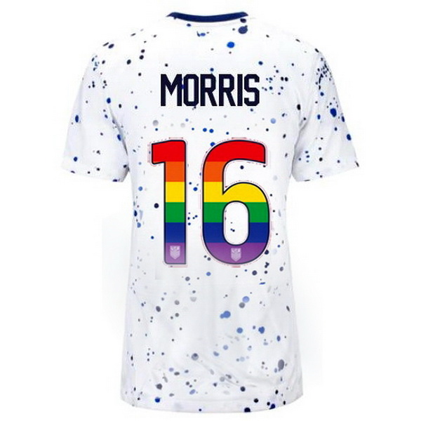 USA Jordan Morris White 23/24 Pride Women's Soccer Jersey