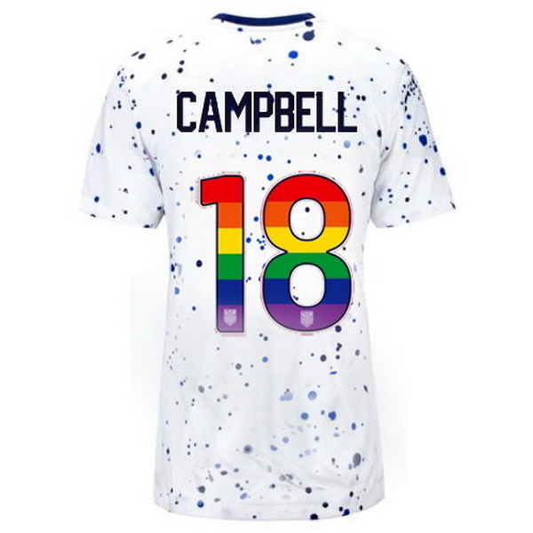 USA Jane Campbell White 23/24 Pride Women's Soccer Jersey