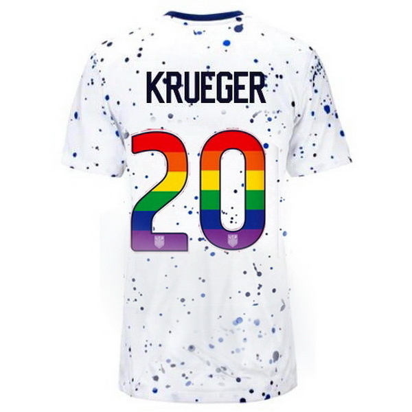 USA Casey Krueger White 23/24 Pride Women's Soccer Jersey