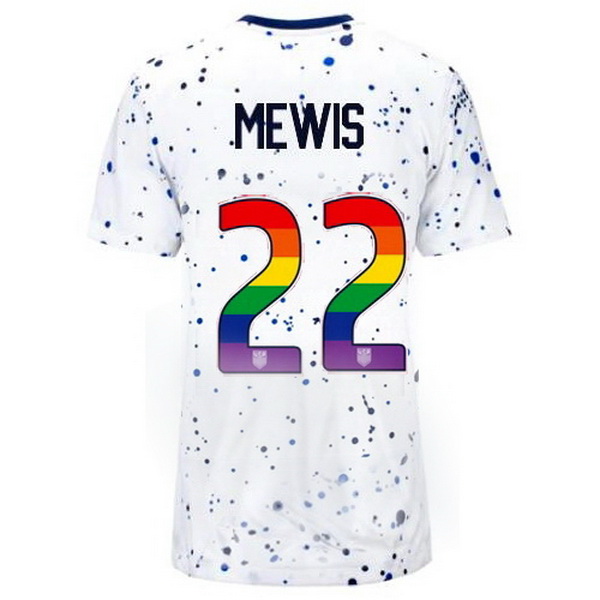 USA Kristie Mewis White 23/24 Pride Women's Soccer Jersey