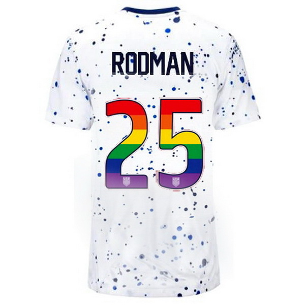 USA Trinity Rodman White 23/24 Pride Women's Soccer Jersey