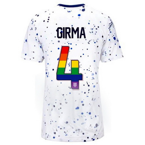 USA Naomi Girma White 23/24 Pride Women's Soccer Jersey