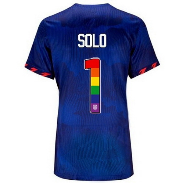 USA Hope Solo Blue 23/24 Pride Women's Soccer Jersey