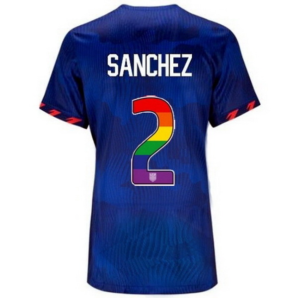 USA Ashley Sanchez Blue 23/24 Pride Women's Soccer Jersey