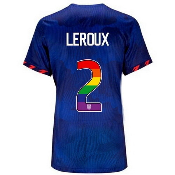 USA Sydney Leroux Blue 23/24 Pride Women's Soccer Jersey