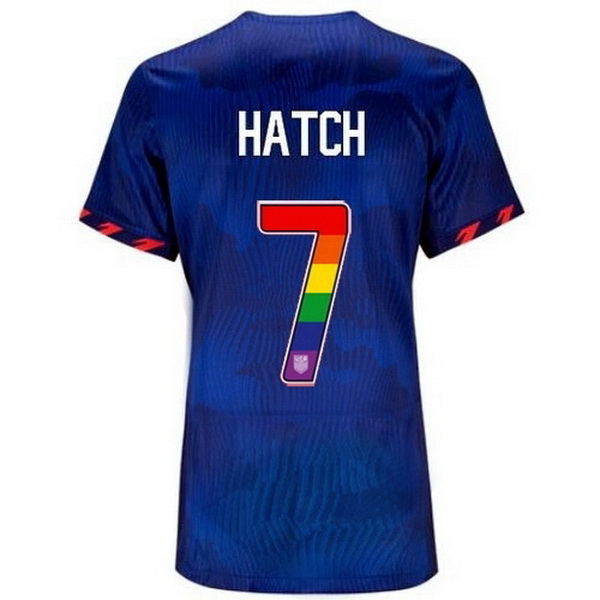 USA Ashley Hatch Blue 23/24 Pride Women's Soccer Jersey