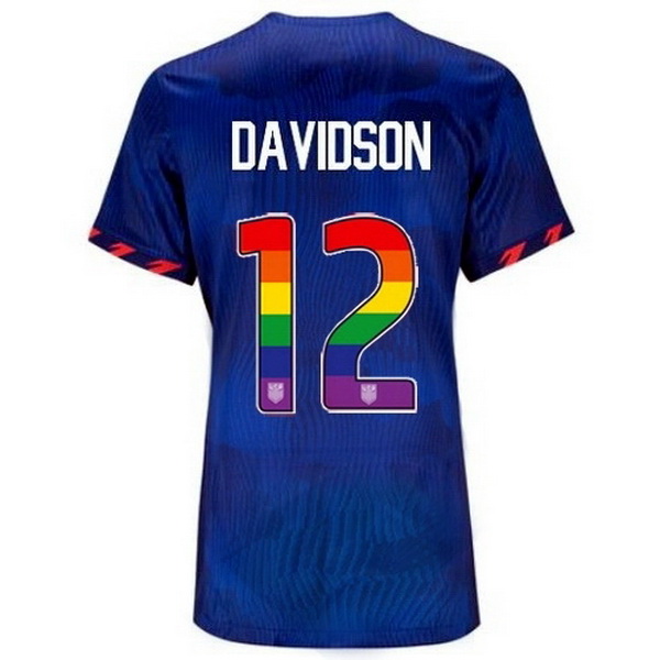 USA Tierna Davidson Blue 23/24 Pride Women's Soccer Jersey