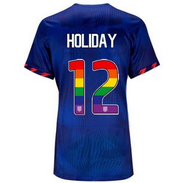 USA Lauren Holiday Blue 23/24 Pride Women's Soccer Jersey