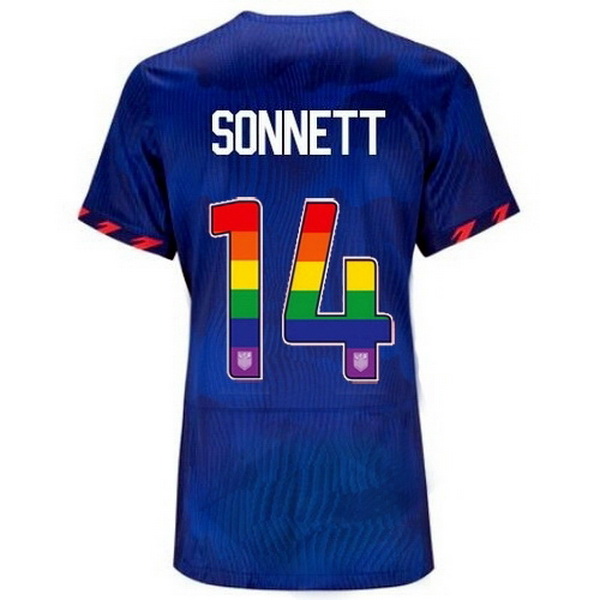 USA Emily Sonnett Blue 23/24 Pride Women's Soccer Jersey