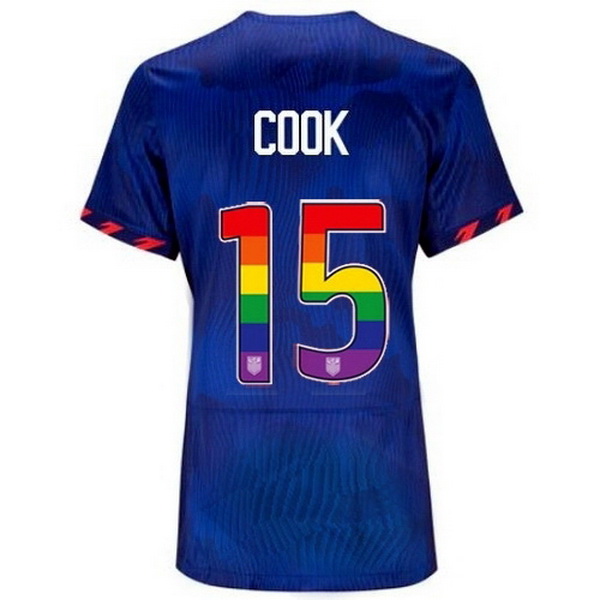 USA Alana Cook Blue 23/24 Pride Women's Soccer Jersey