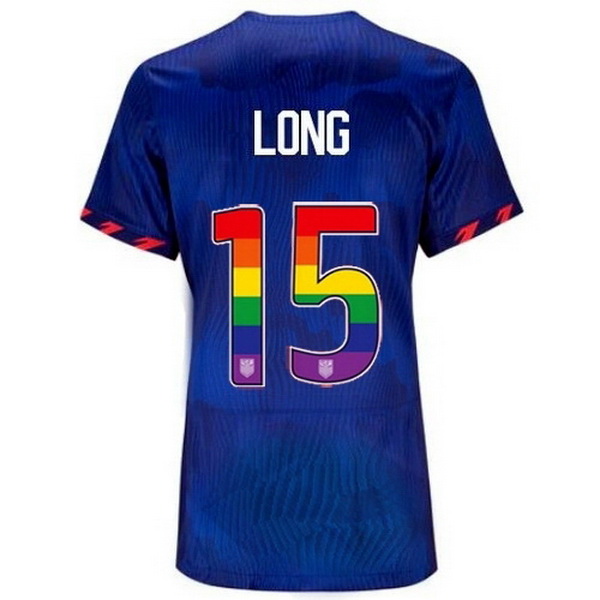 USA Aaron Long Blue 23/24 Pride Women's Soccer Jersey