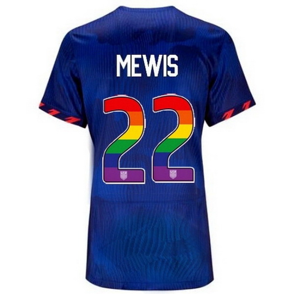 USA Kristie Mewis Blue 23/24 Pride Women's Soccer Jersey