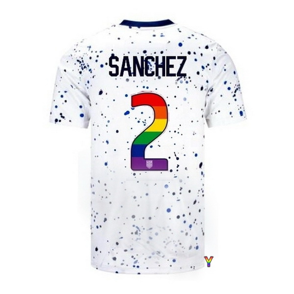 USA Ashley Sanchez White 23/24 Pride Youth Soccer Jersey