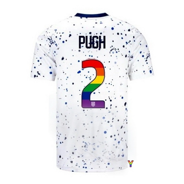 USA Mallory Pugh White 23/24 Pride Youth Soccer Jersey