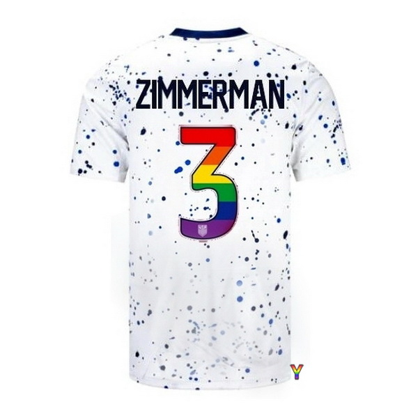 USA Walker Zimmerman White 23/24 Pride Youth Soccer Jersey