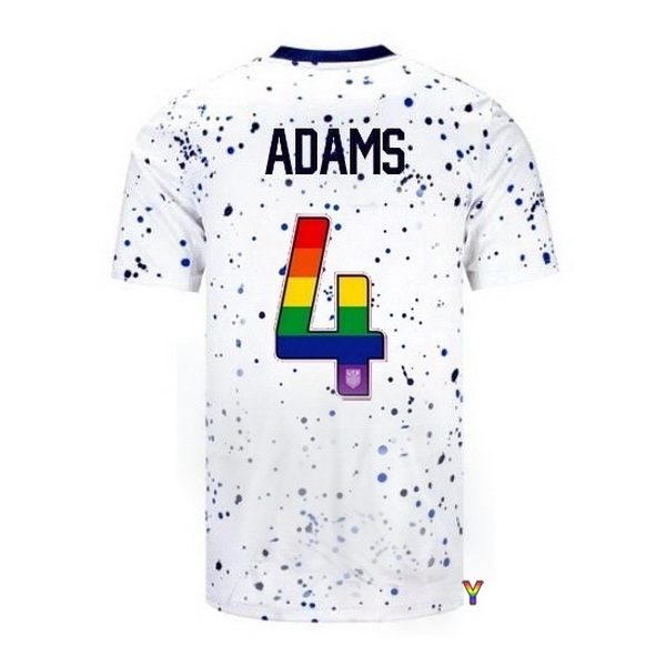 USA Tyler Adams White 23/24 Pride Youth Soccer Jersey