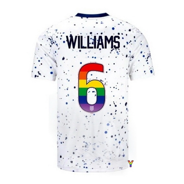 USA Lynn Williams White 23/24 Pride Youth Soccer Jersey