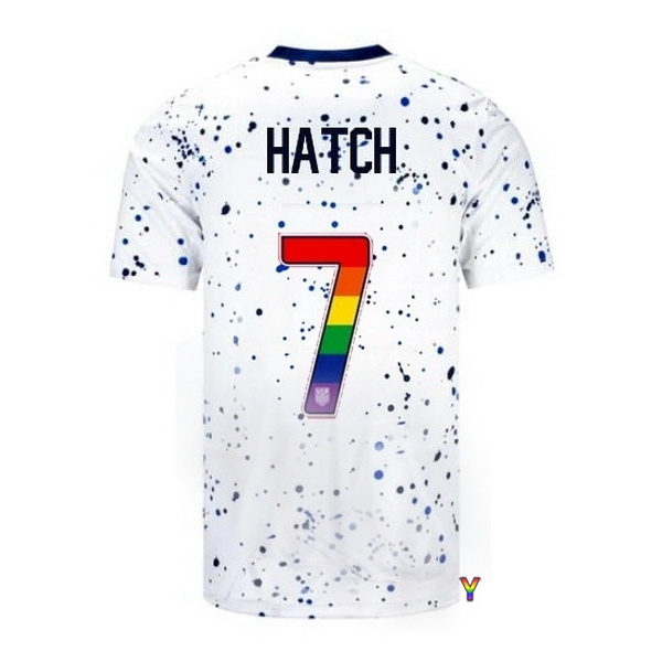 USA Ashley Hatch White 23/24 Pride Youth Soccer Jersey