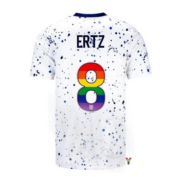 USA Julie Ertz White 23/24 Pride Youth Soccer Jersey