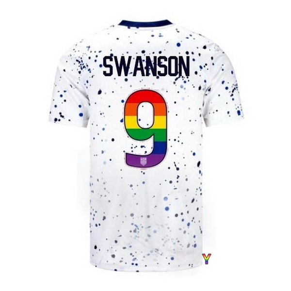 USA Mallory Swanson White 23/24 Pride Youth Soccer Jersey