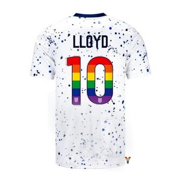 USA Carli Lloyd White 23/24 Pride Youth Soccer Jersey