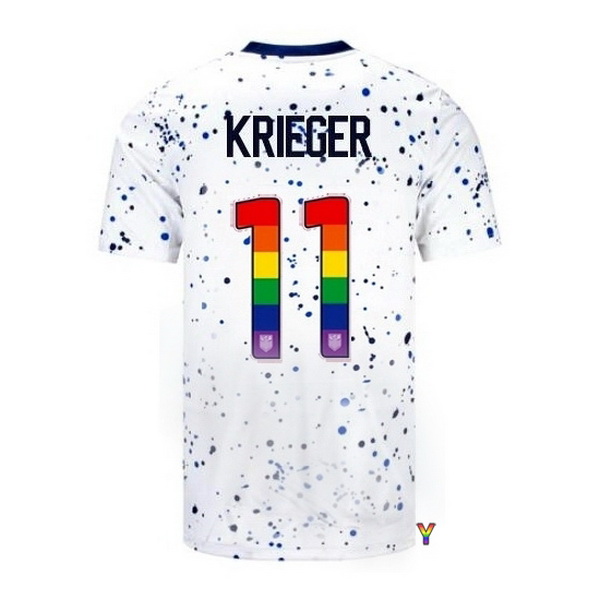 USA Ali Krieger White 23/24 Pride Youth Soccer Jersey