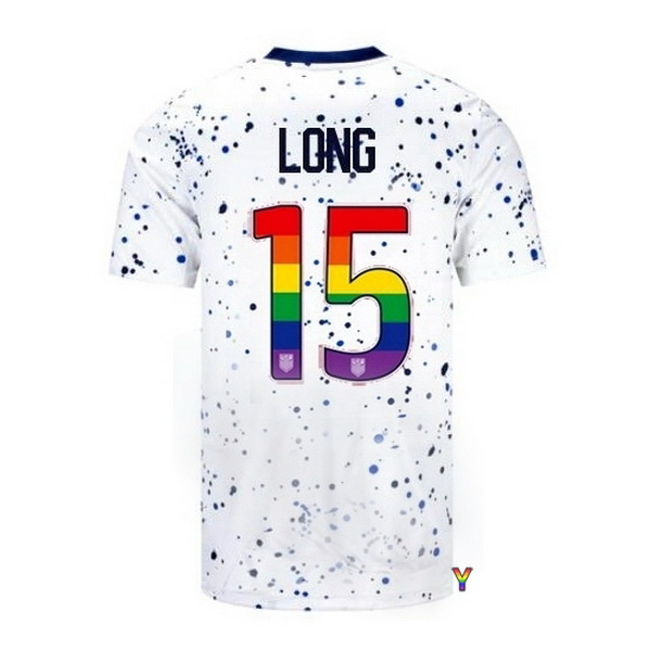 USA Aaron Long White 23/24 Pride Youth Soccer Jersey