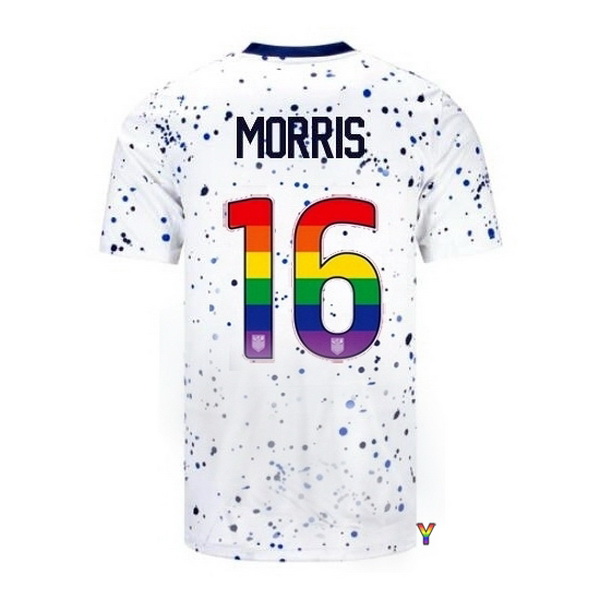 USA Jordan Morris White 23/24 Pride Youth Soccer Jersey