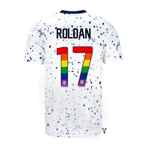 USA Cristian Roldan White 23/24 Pride Youth Soccer Jersey