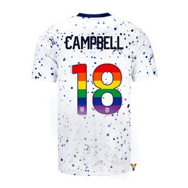 USA Jane Campbell White 23/24 Pride Youth Soccer Jersey