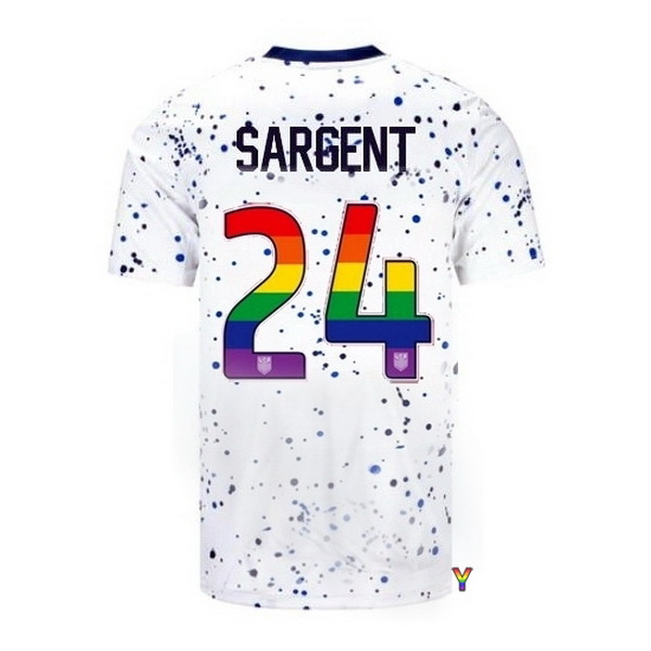 USA Josh Sargent White 23/24 Pride Youth Soccer Jersey