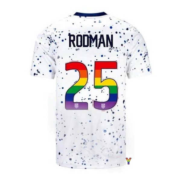 USA Trinity Rodman White 23/24 Pride Youth Soccer Jersey