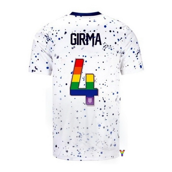 USA Naomi Girma White 23/24 Pride Youth Soccer Jersey