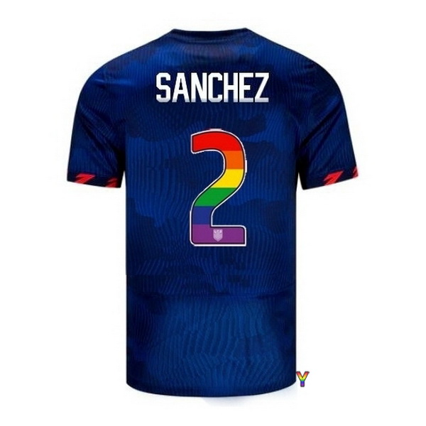 USA Ashley Sanchez Blue 23/24 Pride Youth Soccer Jersey