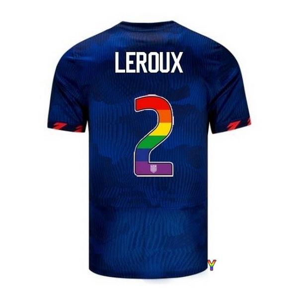 USA Sydney Leroux Blue 23/24 Pride Youth Soccer Jersey