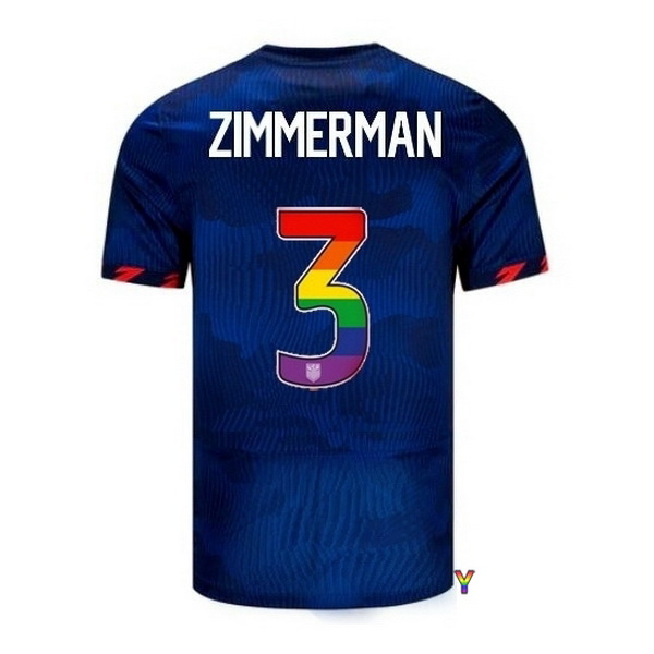 USA Walker Zimmerman Blue 23/24 Pride Youth Soccer Jersey