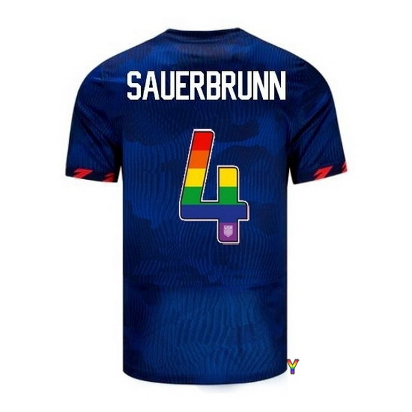 USA Becky Sauerbrunn Blue 23/24 Pride Youth Soccer Jersey