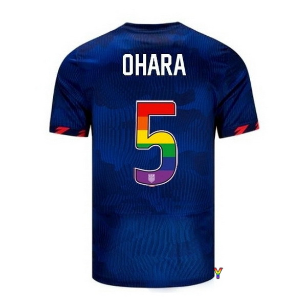 USA Kelley O'hara Blue 23/24 Pride Youth Soccer Jersey