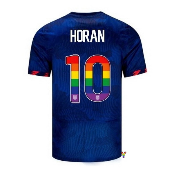 USA Lindsey Horan Blue 23/24 Pride Youth Soccer Jersey