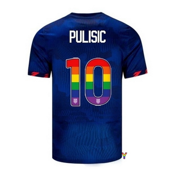 USA Christian Pulisic Blue 23/24 Pride Youth Soccer Jersey