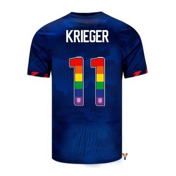 USA Ali Krieger Blue 23/24 Pride Youth Soccer Jersey